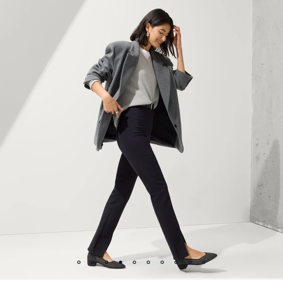 ROTHY'S first heel with our iconic Point II black flats size W6 - Picture 15 of 16